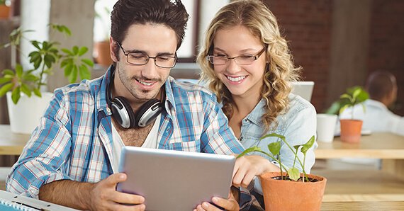 Students Learning Digital Art